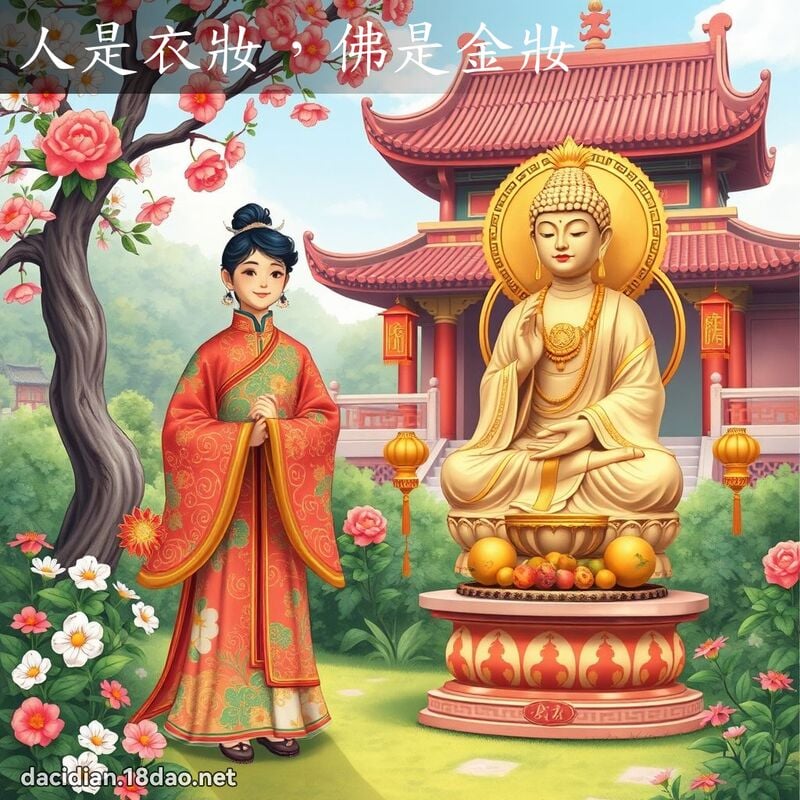 人是衣妆，佛是金妆 - 国语大辞典配图