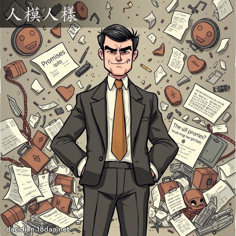 人模人樣 - 國語大辭典配圖