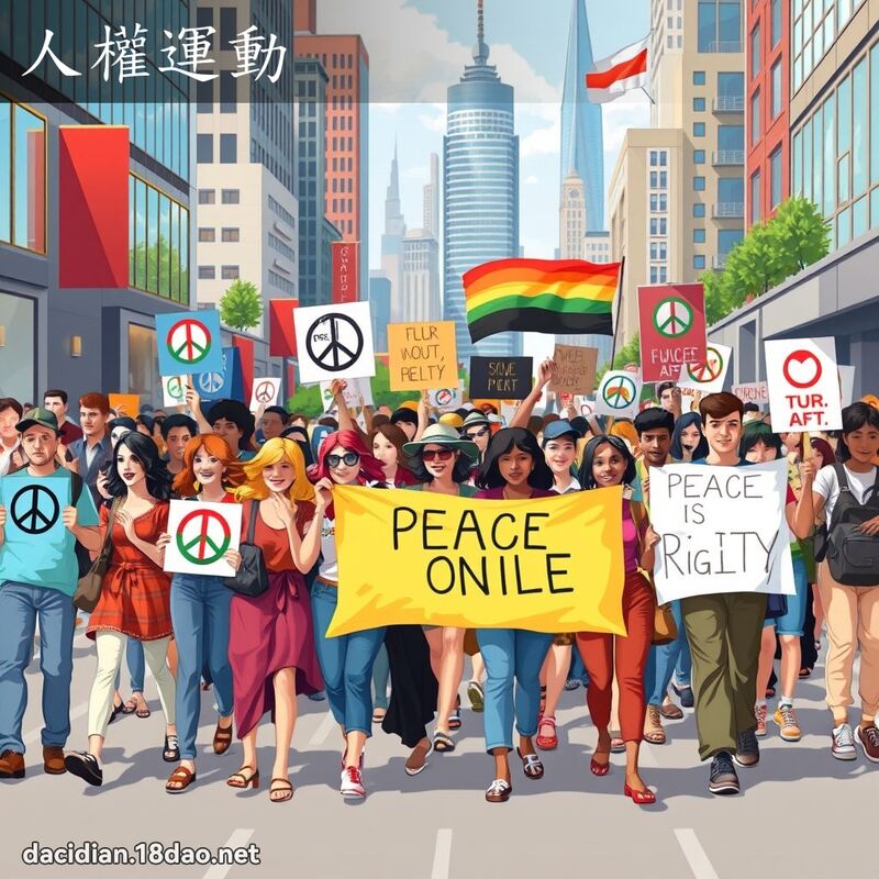人权运动 - 国语大辞典配图