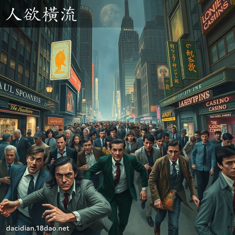 人欲横流 - 国语大辞典配图
