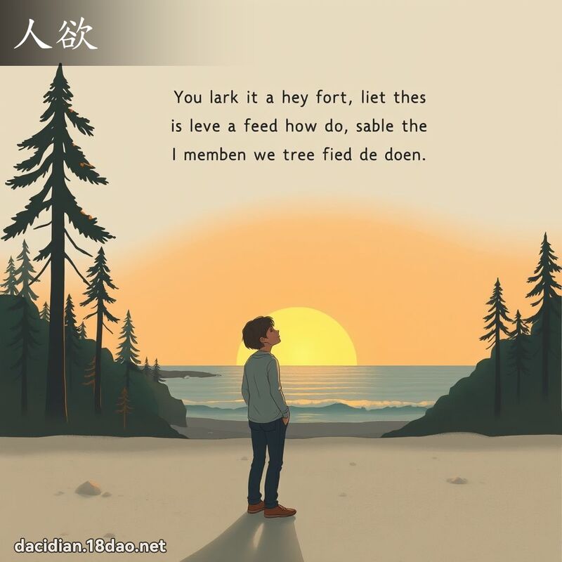 人欲 - 國語大辭典配圖
