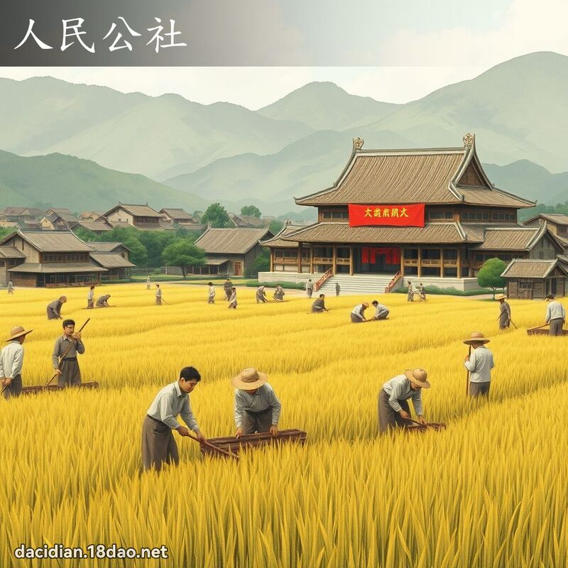 人民公社 - 國語大辭典配圖