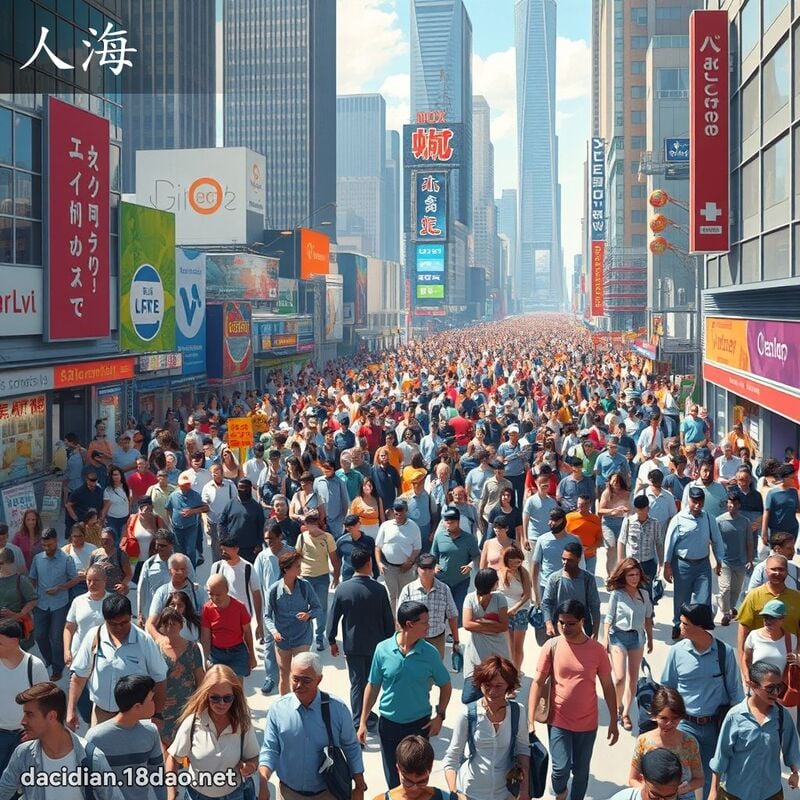 人海 - 国语大辞典配图