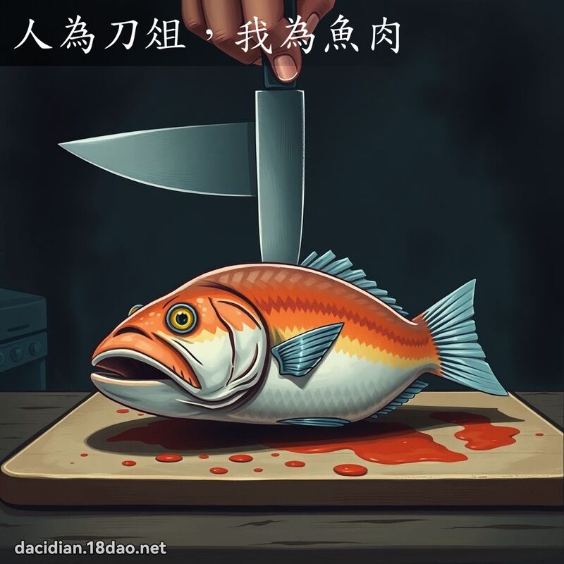 人为刀俎，我为鱼肉 - 国语大辞典配图