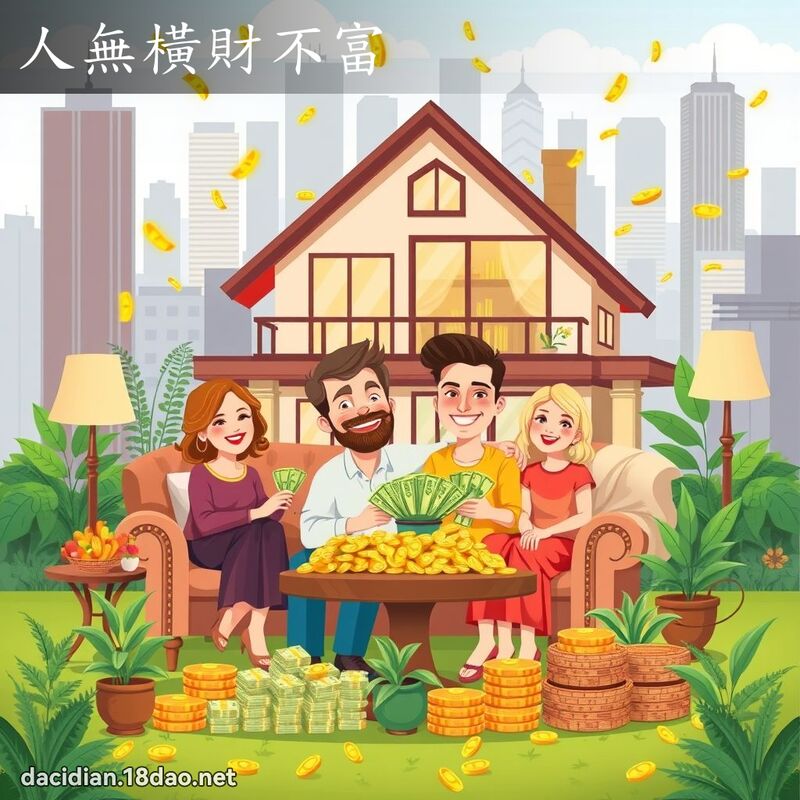 人无横财不富 - 国语大辞典配图