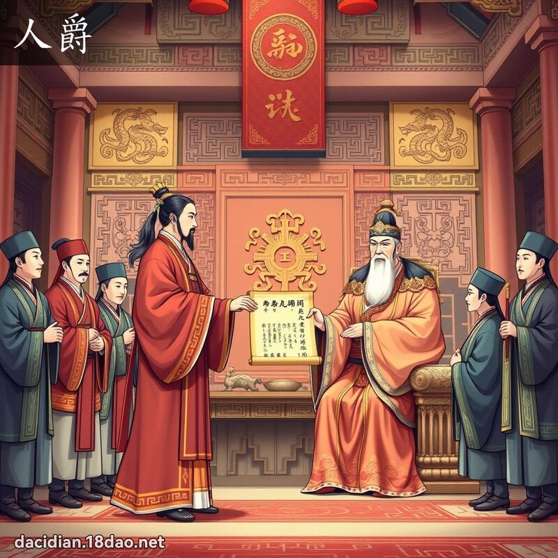 人爵 - 国语大辞典配图