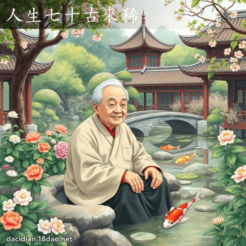 人生七十古来稀 - 国语大辞典配图