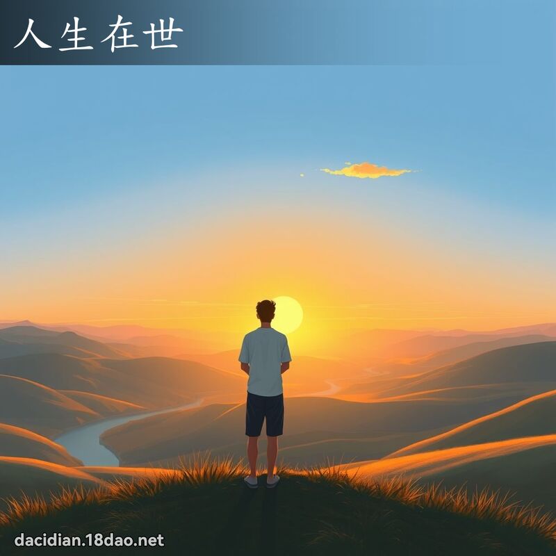 人生在世 - 國語大辭典配圖
