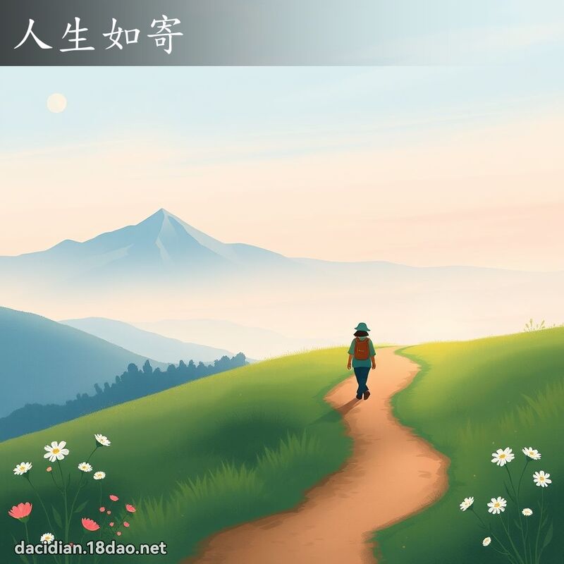 人生如寄 - 国语大辞典配图