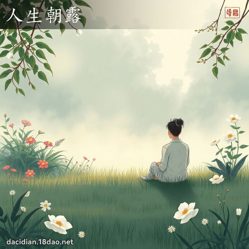 人生朝露 - 国语大辞典配图