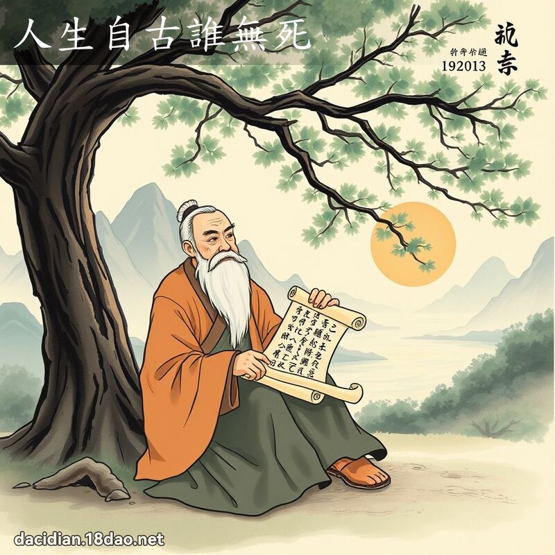 人生自古谁无死 - 国语大辞典配图