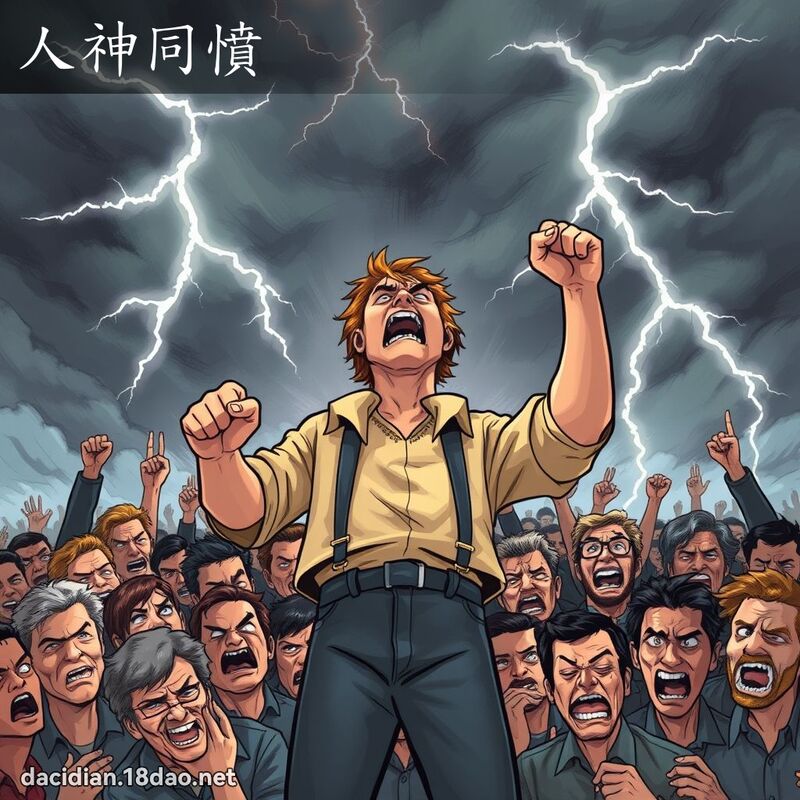 人神同愤 - 国语大辞典配图