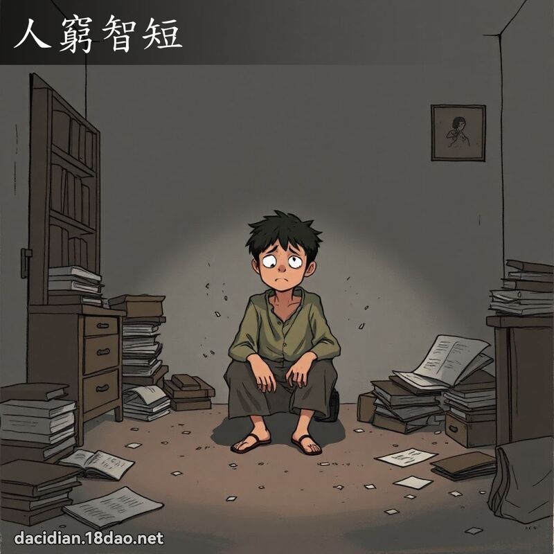 人窮智短 - 國語大辭典配圖