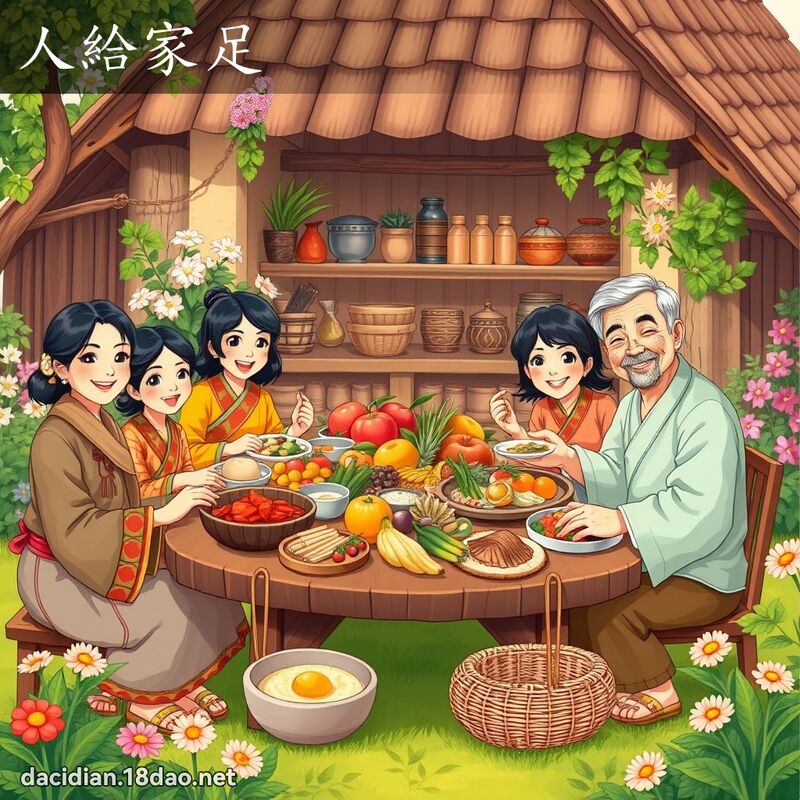 人給家足 - 國語大辭典配圖