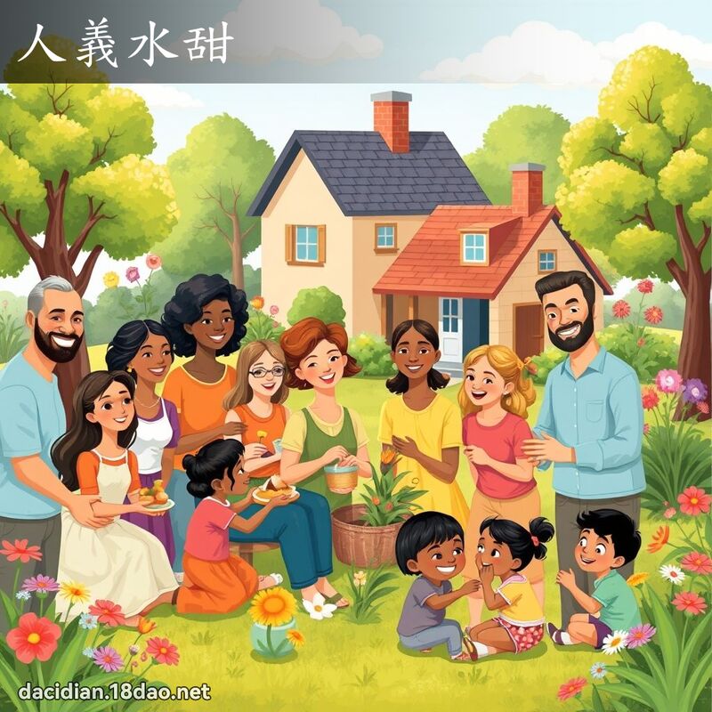 人義水甜 - 國語大辭典配圖