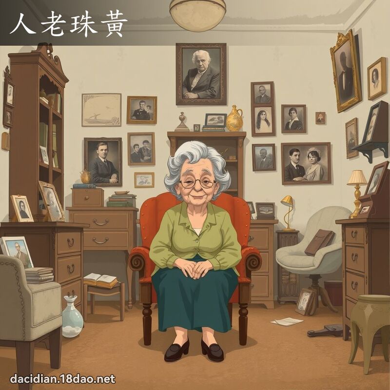 人老珠黄 - 国语大辞典配图