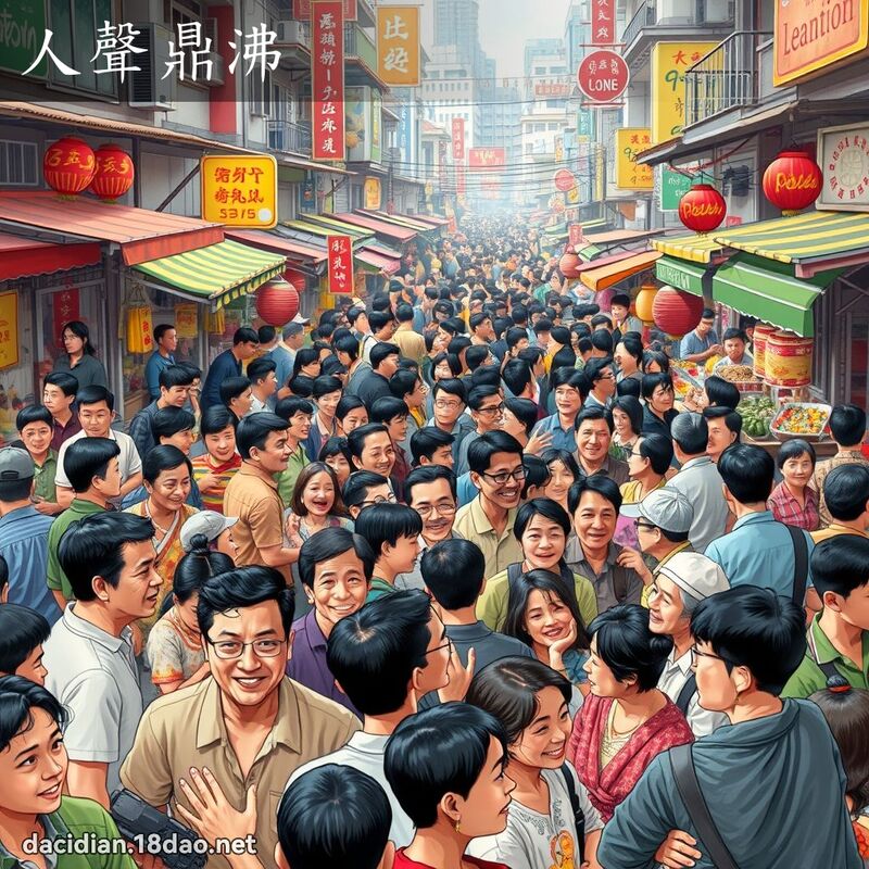 人声鼎沸 - 国语大辞典配图