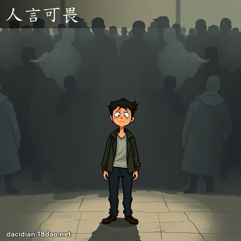 人言可畏 - 国语大辞典配图