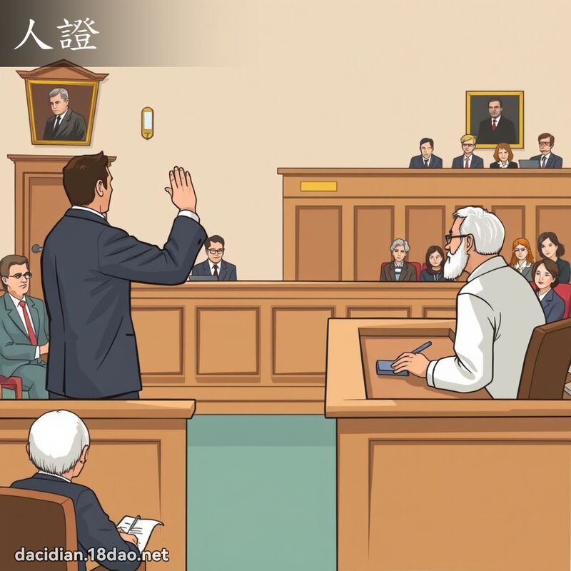 人证 - 国语大辞典配图