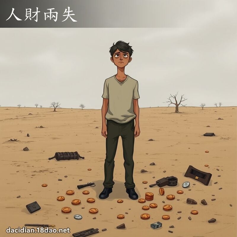 人財兩失 - 國語大辭典配圖