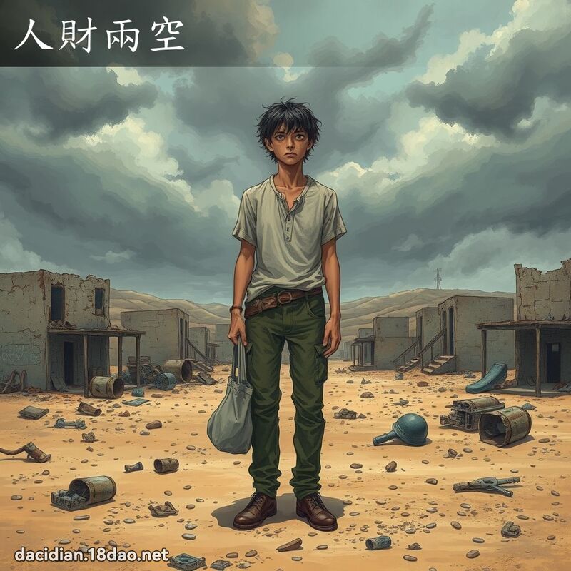 人财两空 - 国语大辞典配图