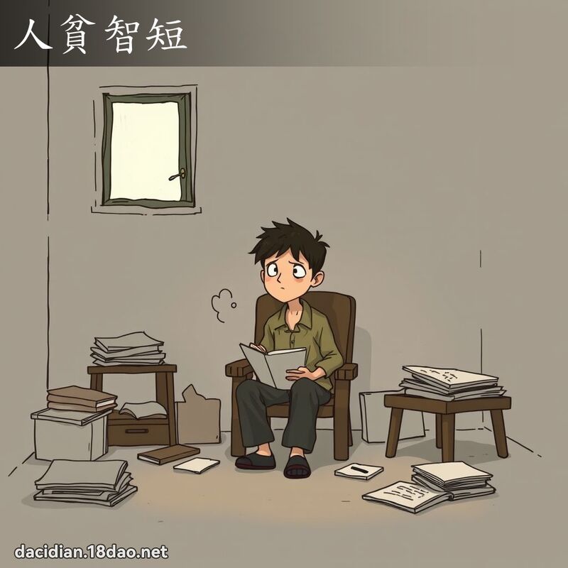 人貧智短 - 國語大辭典配圖