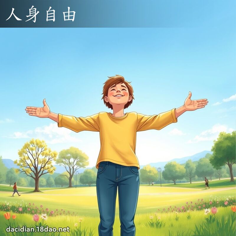 人身自由 - 國語大辭典配圖