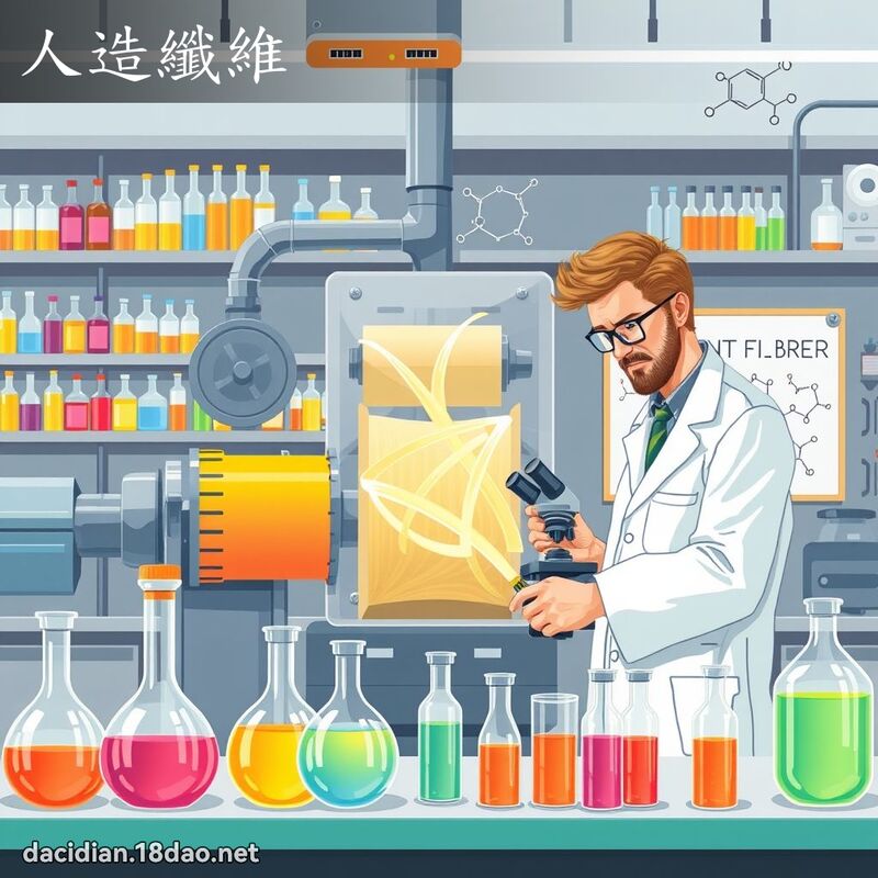 人造纤维 - 国语大辞典配图