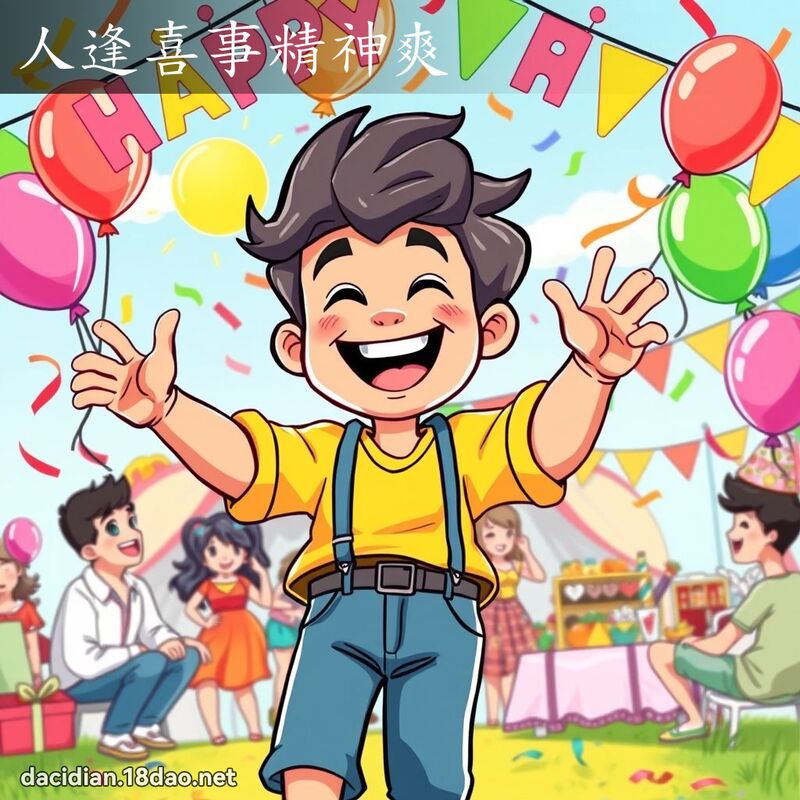 人逢喜事精神爽 - 国语大辞典配图