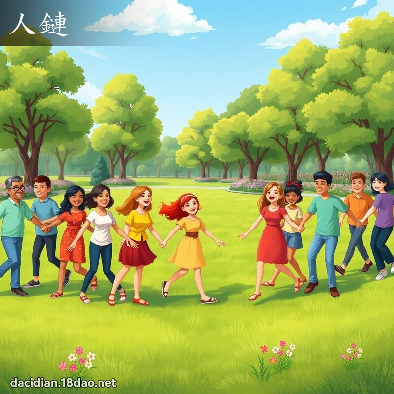 人鏈 - 国语大辞典配图
