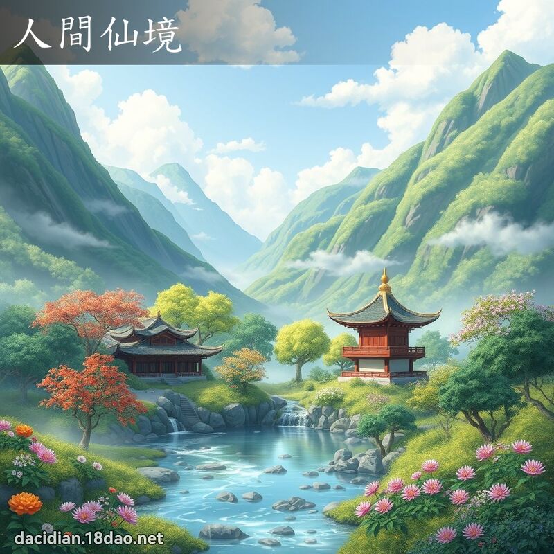 人間仙境 - 國語大辭典配圖