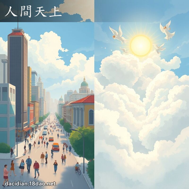 人间天上 - 国语大辞典配图