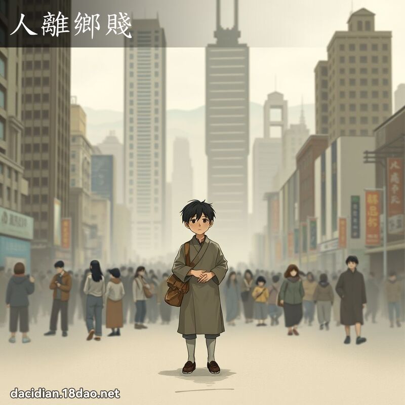 人離鄉賤 - 國語大辭典配圖