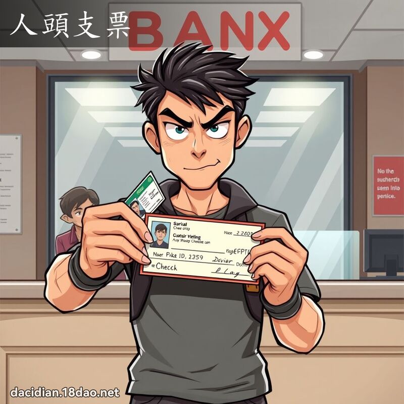 人頭支票 - 國語大辭典配圖