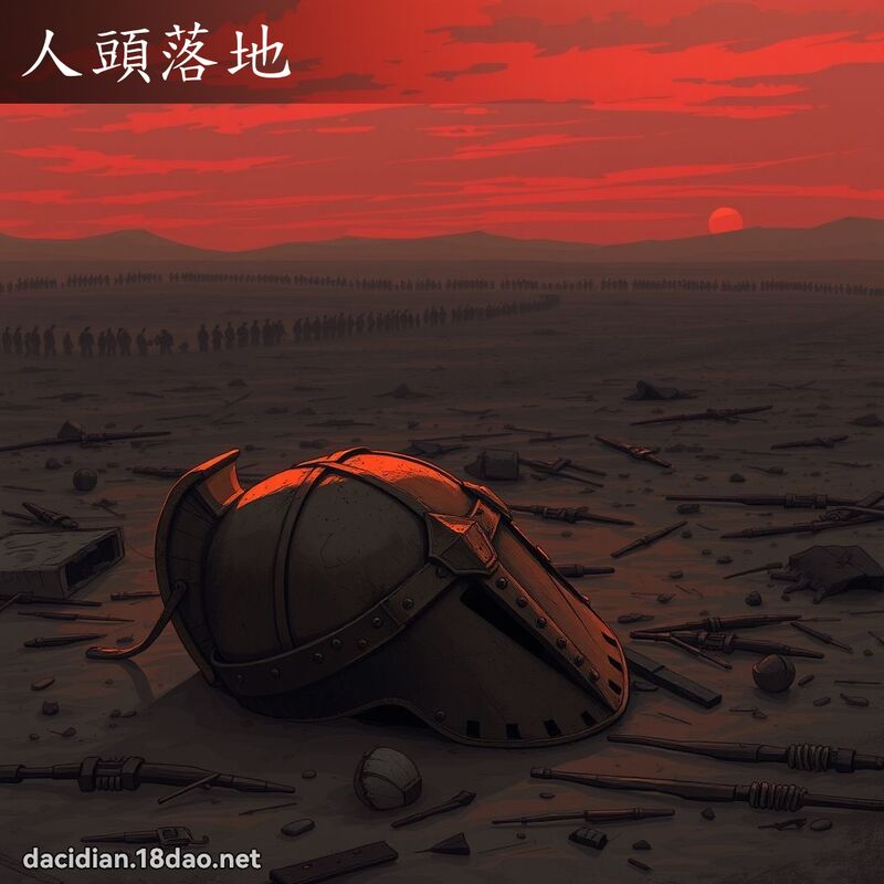 人头落地 - 国语大辞典配图