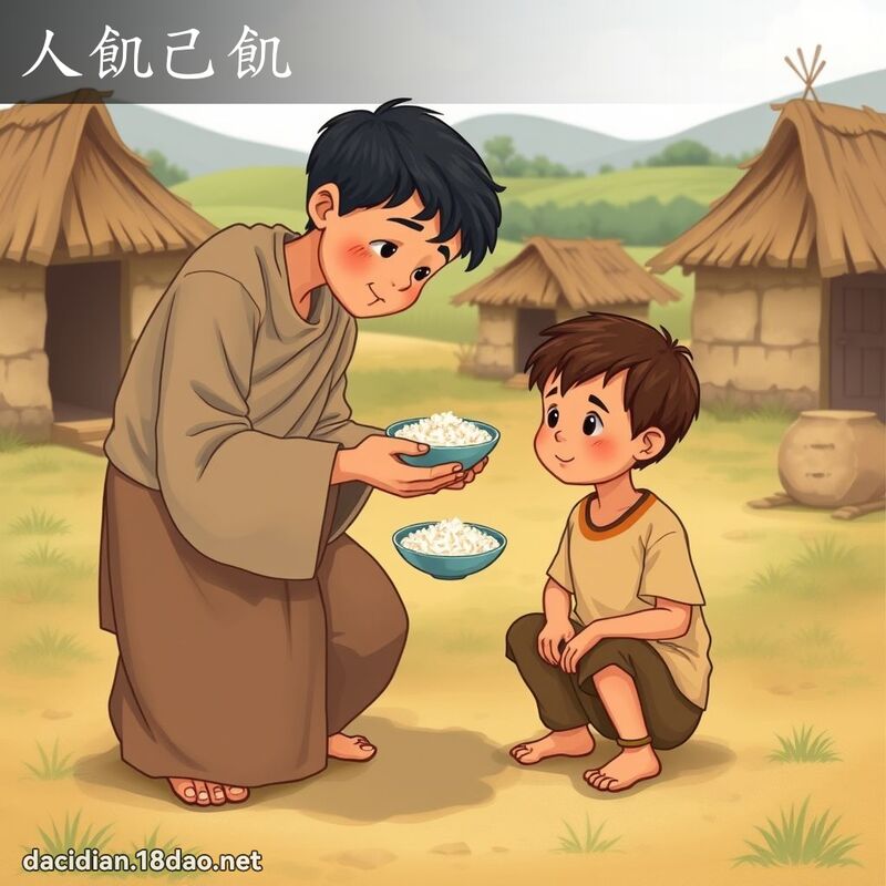 人飢己飢 - 国语大辞典配图