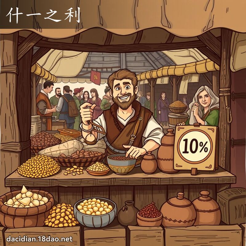 什一之利 - 国语大辞典配图