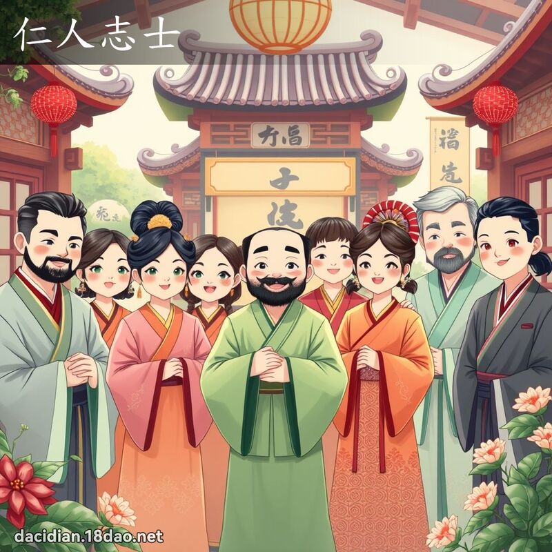 仁人志士 - 国语大辞典配图