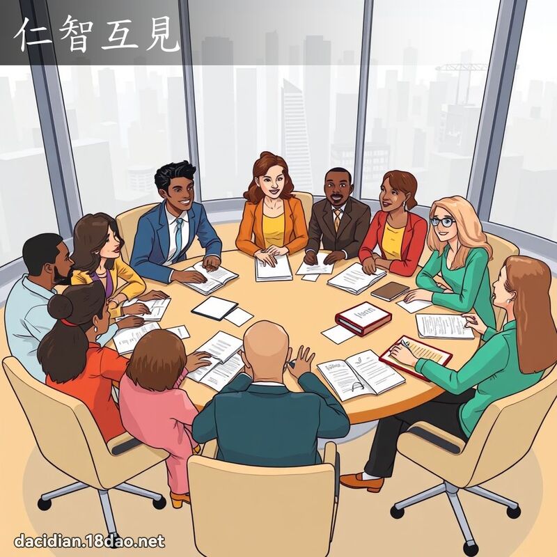 仁智互見 - 國語大辭典配圖