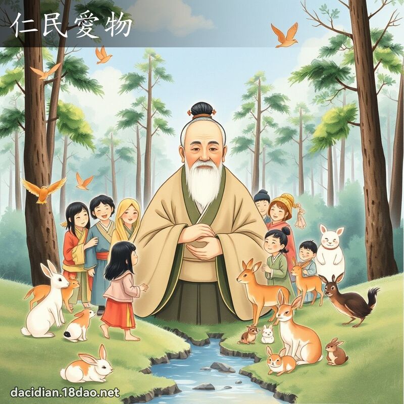 仁民愛物 - 國語大辭典配圖