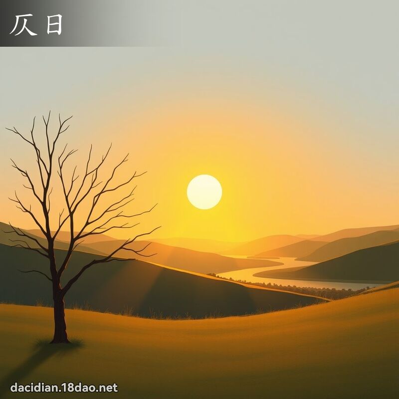仄日 - 國語大辭典配圖