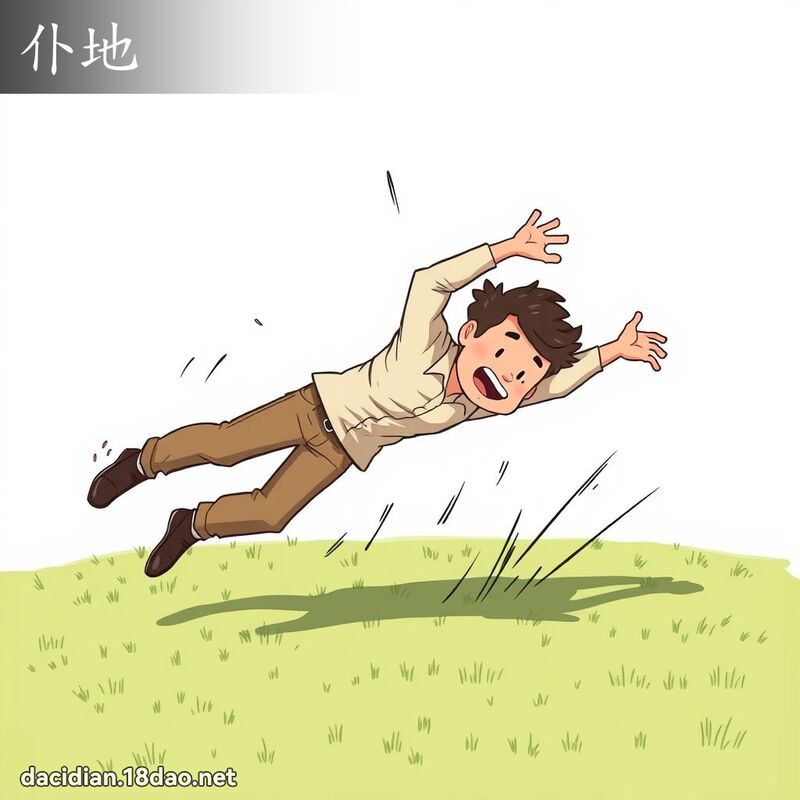 仆地 - 國語大辭典配圖