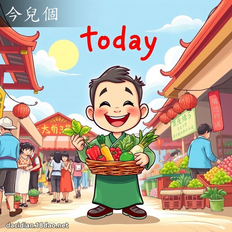 今儿个 - 国语大辞典配图