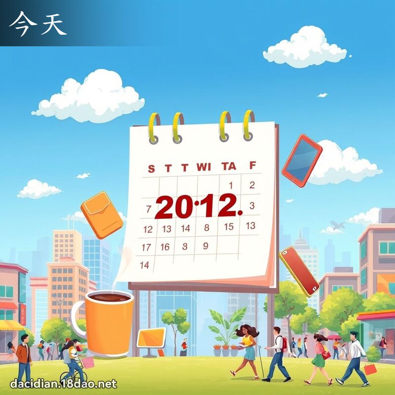 今天 - 國語大辭典配圖