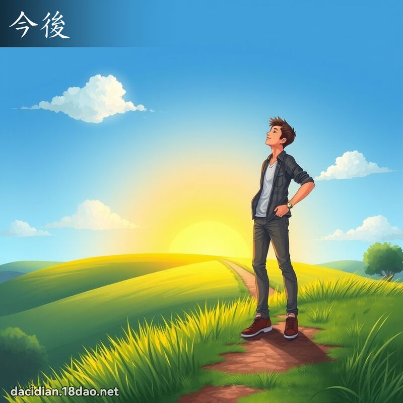 今后 - 国语大辞典配图