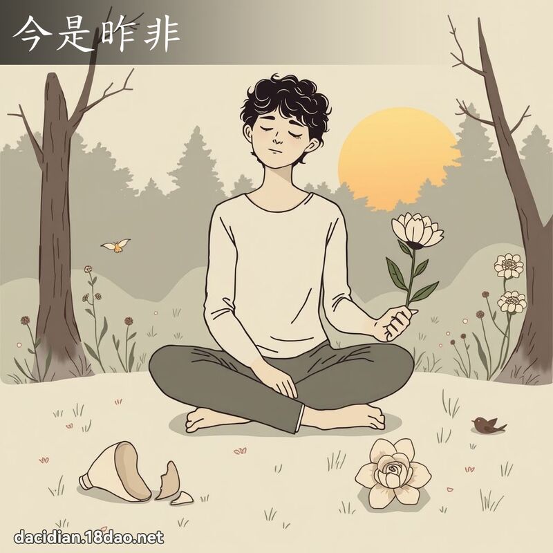 今是昨非 - 国语大辞典配图