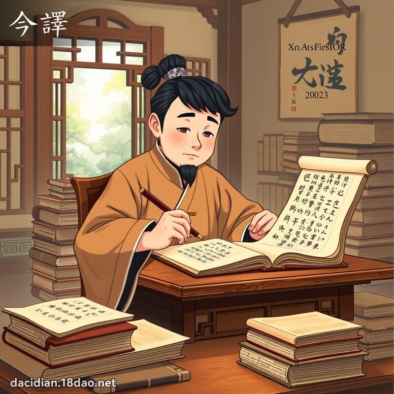 今譯 - 國語大辭典配圖