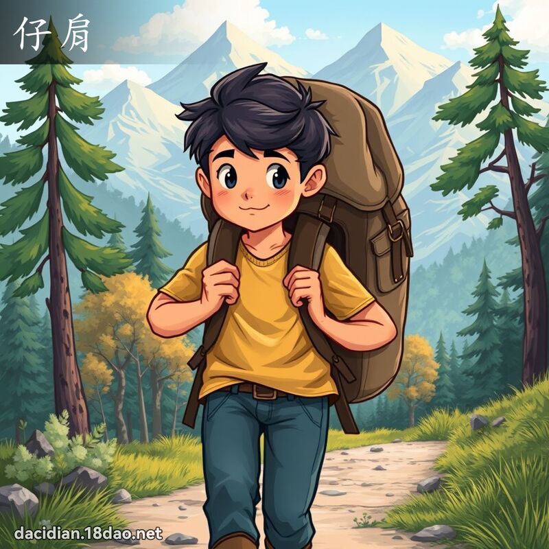 仔肩 - 國語大辭典配圖