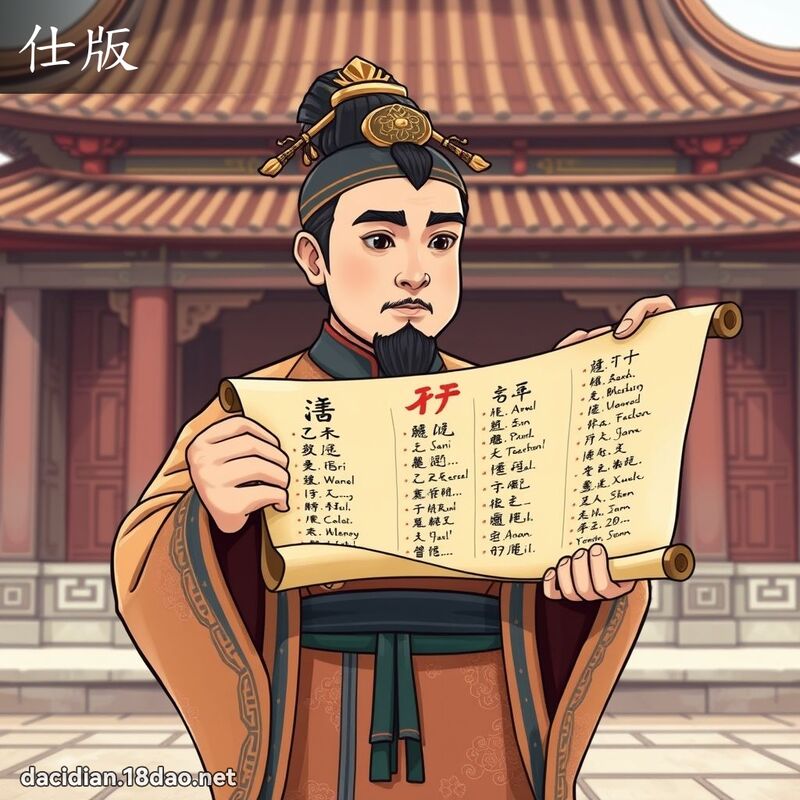 仕版 - 国语大辞典配图