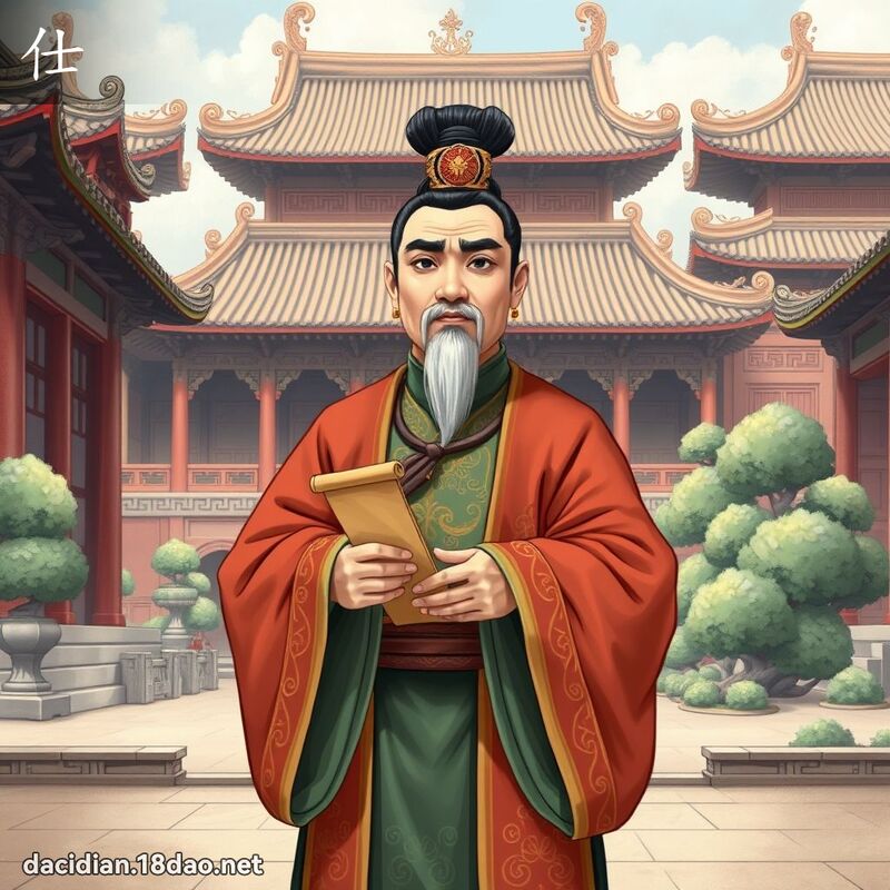 仕 - 國語大辭典配圖